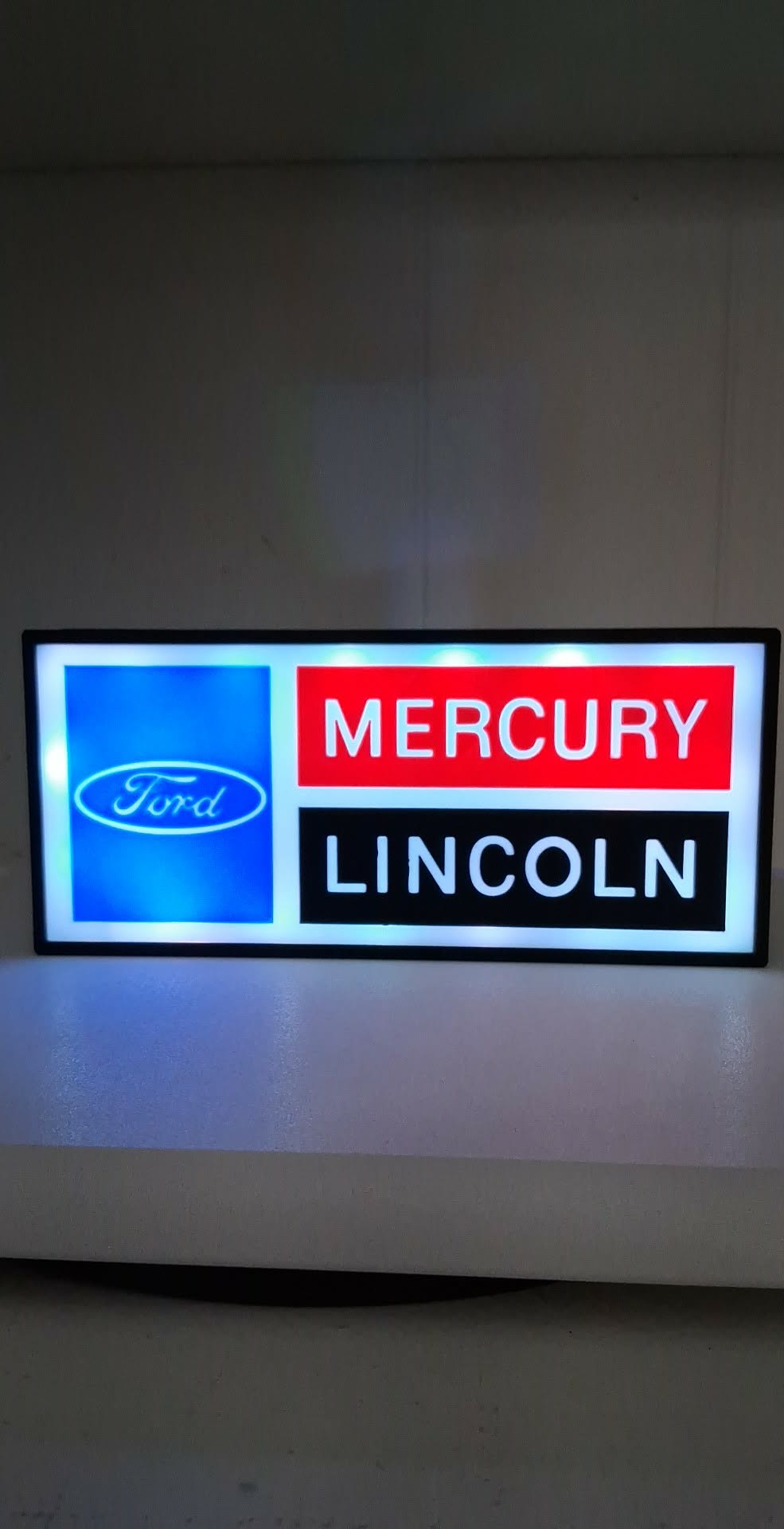Ford Mercury Lincoln Light LED light box – custom 3D printed – Lit Layer Creations